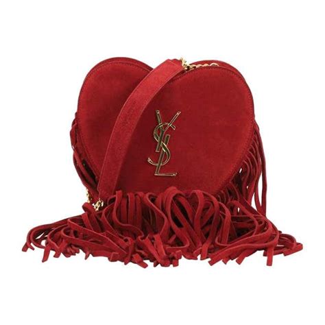 ysl heart bag fringe.